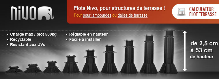 plots nivo pour vos structures de terrasse disponible en plots pour plots nivo pour vos structures de terrasse disponible en plots pour