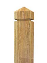 Poteau tête diamant 90x90x1350mm
