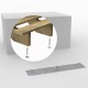 Escalier bois - 15 marches pleines L-120cm H-255cm
