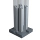 Poteau à visser en aluminium - 75x75mm