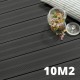 Kit terrasse composite - ATLANTA Anthracite 10m² à 50m²