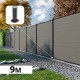 Kit clôture composite poteau sur platines - RIO Platinium H-1,8m