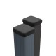 Kit clôture composite poteau sur platines - RIO Platinium H-1,8m