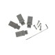 Kit clôture composite poteau sur platines - RIO Bronze H-1,8m