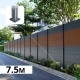 Kit clôture aluminium poteau sur platines - BAHIA & CRUZ Teck H-1,8m