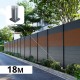 Kit clôture aluminium poteau sur platines - BAHIA & CRUZ Teck H-1,8m