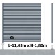 Kit clôture aluminium poteau sur platines - OLINDA 45mm + 15mm H-1,8m