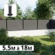 Kit clôture composite sur muret poteau sur platines - RIO Platinium H-1,2m