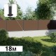 Kit clôture composite sur muret poteau sur platines - RIO Bronze H-1,2m