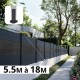 cloture alu composite gris