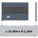 cloture alu composite gris