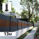 cloture bois composite et alu teck