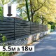 cloture sur muret en alu design