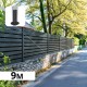 cloture sur muret en alu design