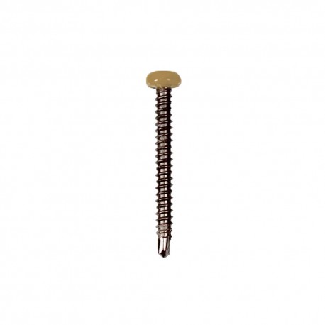 100 vis inox colorées bardage composite - fixation apparente 4,2x38mm