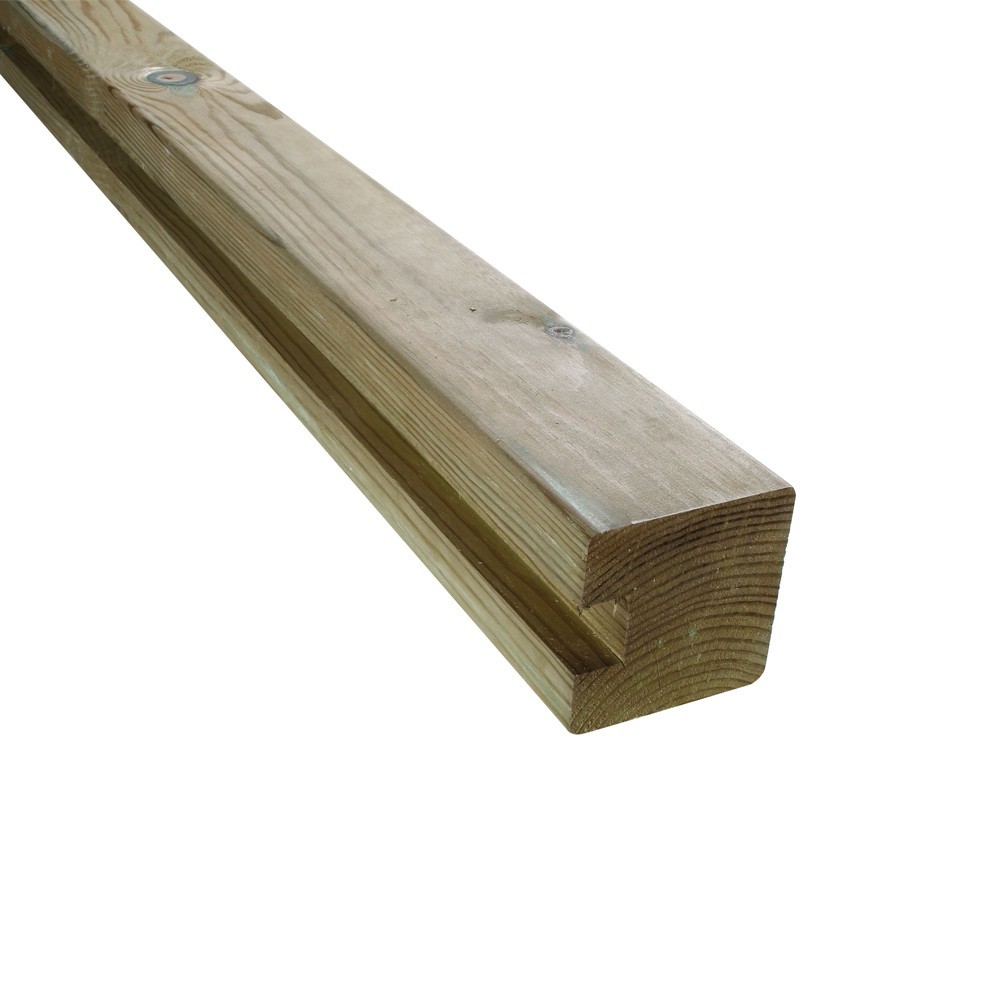 Poteau de finition U PARANA en pin Palissade Bois DeckLinea