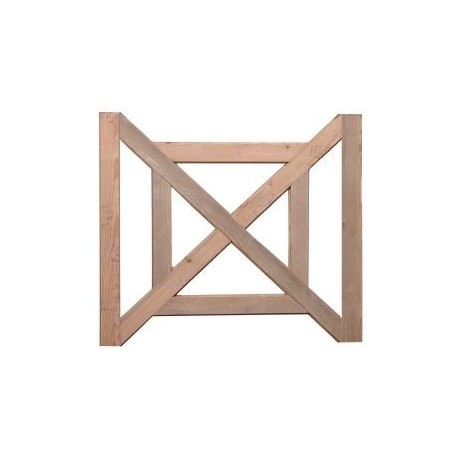 Croix Saint André pin autoclave garde-corps - LOUISIANE
