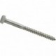 4 tirefonds fixation poteau sur bois - 10x60mm