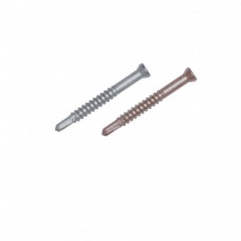 Vis métal inox grise pour finition terrasse aluminium structural