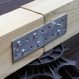 Connecteur galvanisé de lambourdes en bois 
