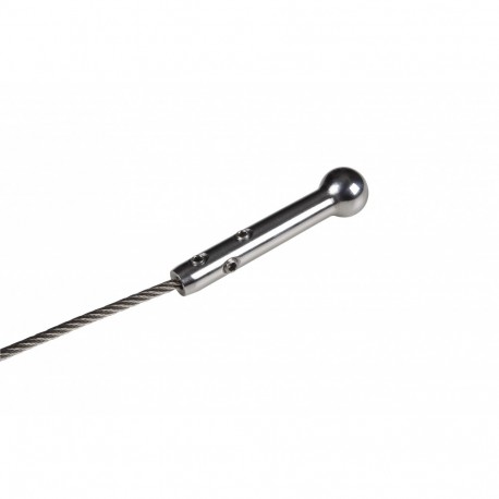 5 fixations câble inox sur poteau garde-corps - OXYNOV