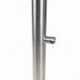 Poteau inox fixation à plat garde-corps - OXYNOV
