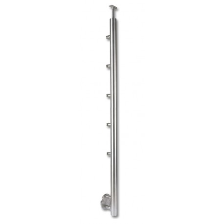 Poteau inox fixation latérale garde-corps - OXYNOV