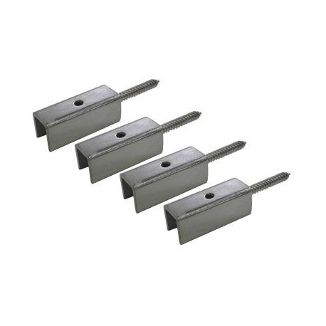 4 pattes de fixation rampe/poteau garde-corps - LOUISIANE