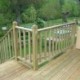 Balustre droit pin autoclave garde-corps - LOUISIANE