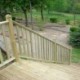 Balustre rampant escalier 35° pin autoclave garde-corps - LOUISIANE