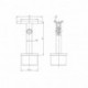 Support main courante orientable sur poteau - OXYNOV