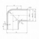 Coude 90° main courante inox - OXYNOV
