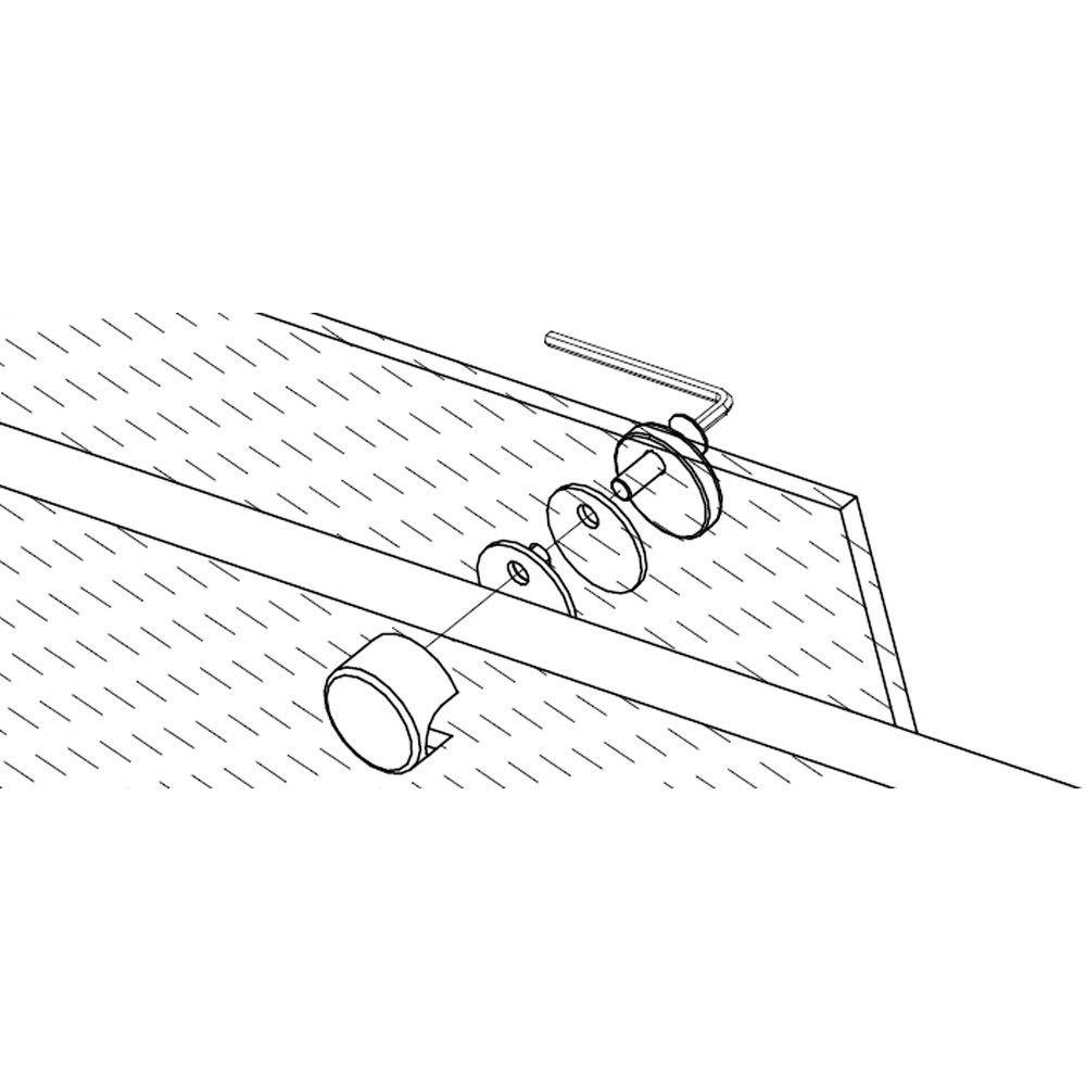 Support pour panneau acrylique - Panneaux de verre et pinces - Deck-Linea