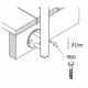 4 tirefonds fixation poteau sur bois - 10x60mm