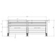 Tube en aluminium garde-corps - JERSEY D-20mm L-1,14m