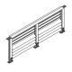 Tube en aluminium garde-corps - JERSEY D-20mm L-1,14m