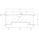 Rampe épicéa autoclave - JERSEY 45x120mm L-2,38m