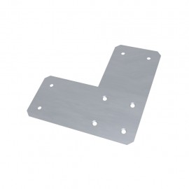 Plaque jonction angle rampe garde-corps - JERSEY