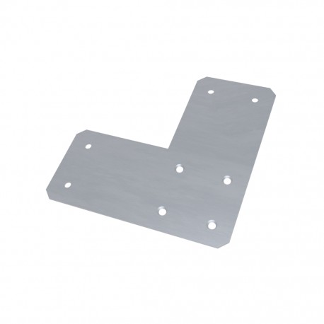 Plaque jonction angle rampe garde-corps - JERSEY