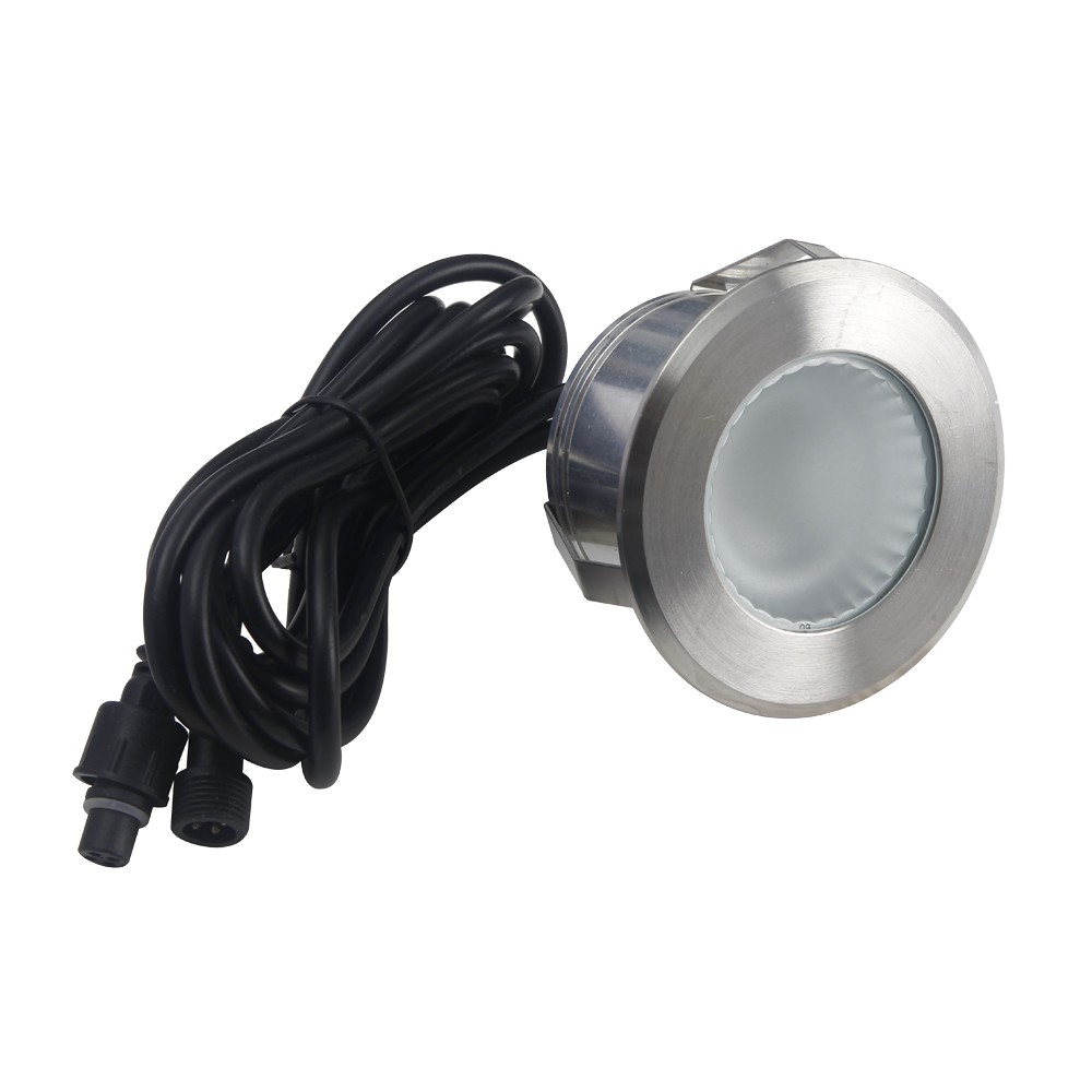 Spots LUX à LED terrasse bois (12V) à encastrer de diamètre 70mm