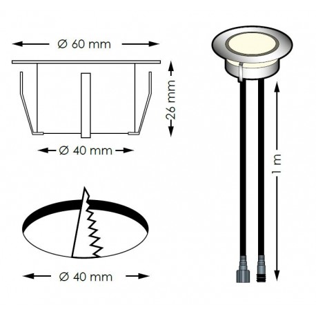 Spot LED encastrable RGB - SIROS OWLIA