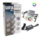 10 spots SOFIA RGB, télécommande et transfo - OWLIA