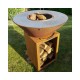 Brasero grill sur socle