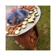 Brasero grill sur socle