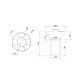 Brasero grill sur socle