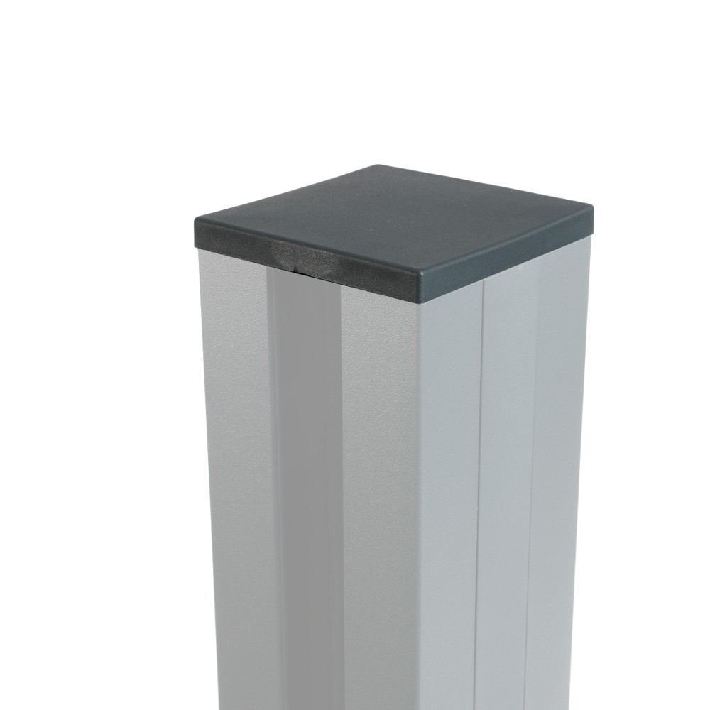 Chapeau couvre poteau 70 x 70 mm, pointe de diamant inox 316 brossé