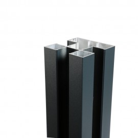 Poteau aluminium 75x75 mm - CUBA