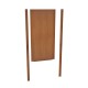 Poteau Corten 70x50mm - 2,50m (2 parties)