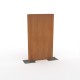 Poteau Corten 70x50mm - 2,50m (2 parties)