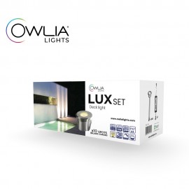 10 Spots LUX blanc chaud + Transfo 30W - Owlia